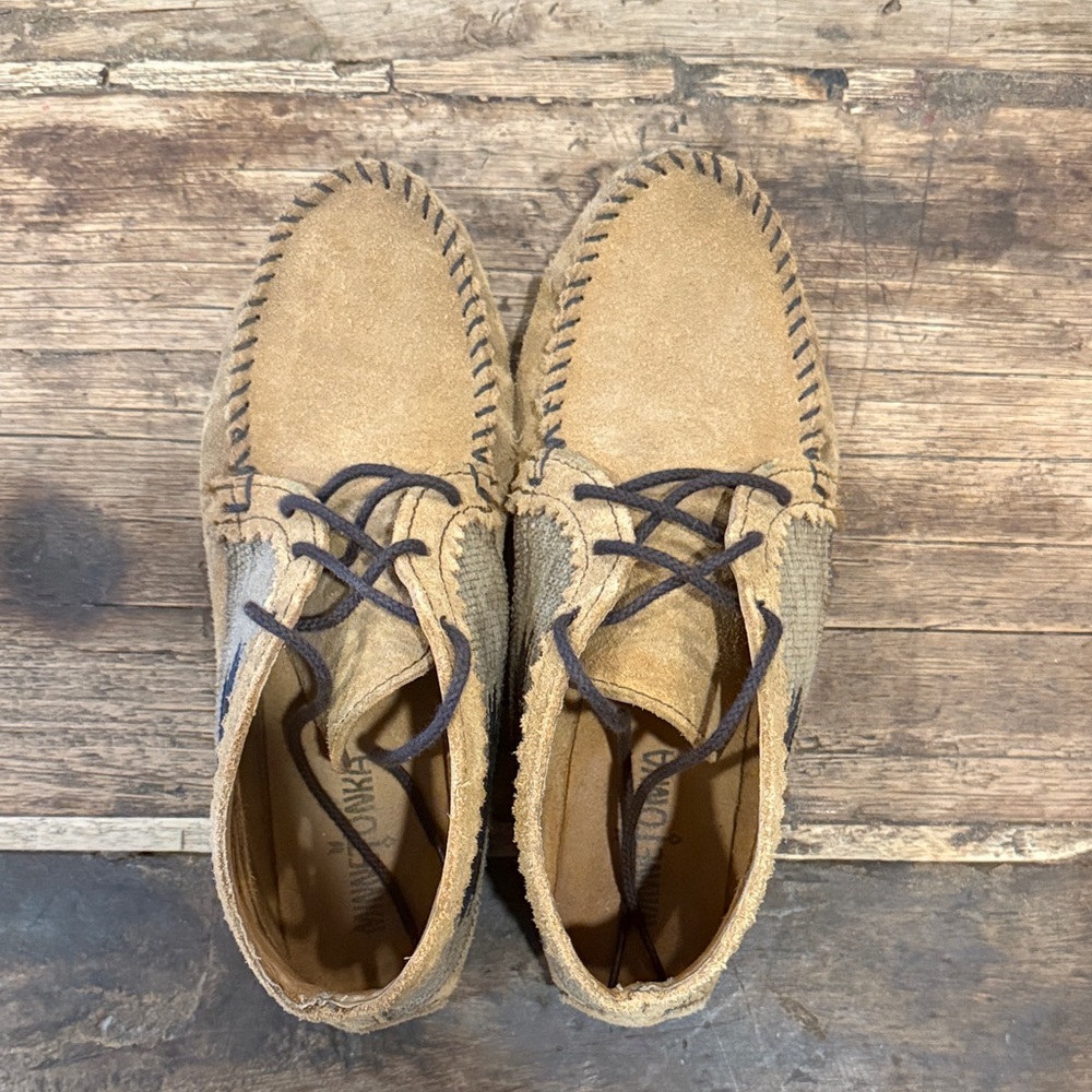 Minnetonka Tan Suede Ankle Boots